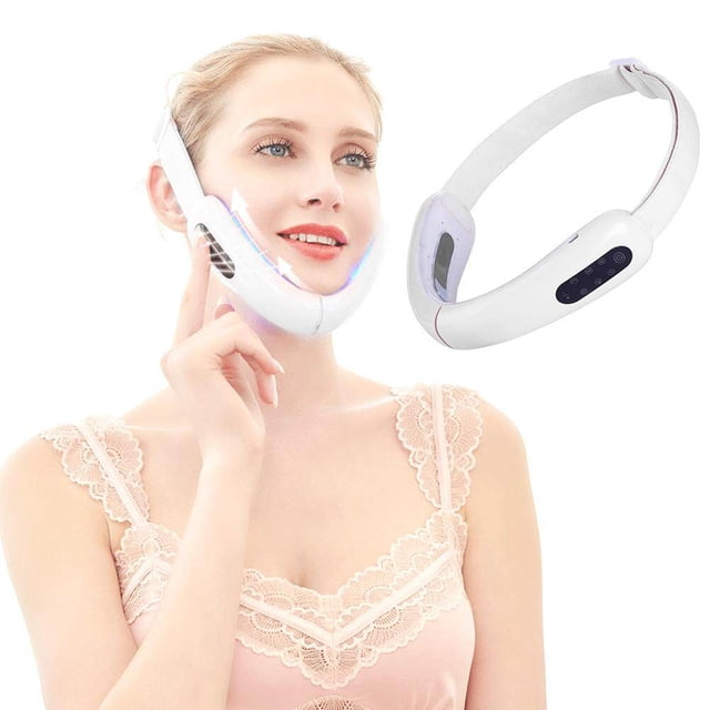Correa para la barbilla en forma de V para reafirmar la piel flácida y los pliegues nasolabiales. Vendaje adelgazante facial ajustable a 180°