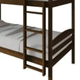 thumbnail image 5 of Castle Place Contemporary Twin over Twin Wooden Convertible Bunk Bed, Walnut, 5 of 16
