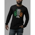thumbnail image 3 of Old Glory Mens St. Patricks Day Shamrock Knot Long Sleeve Graphic T Shirt, 3 of 6