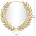 thumbnail image 3 of CosmoLiving by Cosmopolitan 23" x 23" Gold Leaf Wall Mirror, 3 of 7