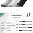 thumbnail image 5 of Hehanda 4 Pairs of Men's Sweat-Absorbing and Anti-Odor Sports Socks Mid-Calf Running Socks, 5 of 6