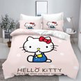 thumbnail image 1 of Sanrio Hello Kitty Quilt Cover 100% Polyester New Design 3D Cute Print Decor Comfortable Set Teenager Children Soft Bedding, 1 of 6