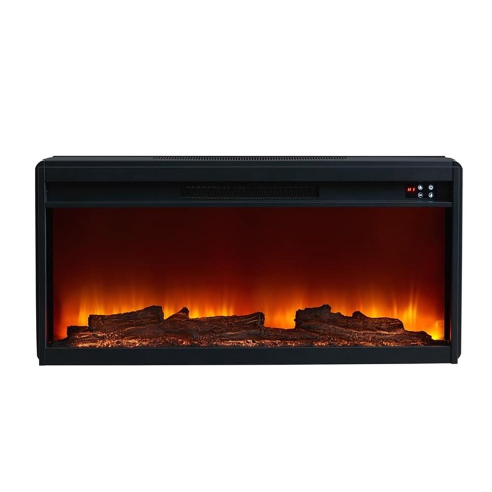 LIVILAND 60" Freestanding Electric Fireplace with Faux Brick Mantle - White