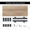 thumbnail image 4 of FRMSAET Accesorios para muebles Productos de oficina Trajes de escritorio Hardware 20/24/30 pulgadas Bandeja para cajón de teclado Soporte de madera debajo del escritorio Plataforma de altura ajustabl, 4 of 5