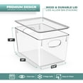 thumbnail image 2 of Sorbus Large Storage Clear Containers with Lids Toy Bins and Organizers - 4 Pk, 2 of 6