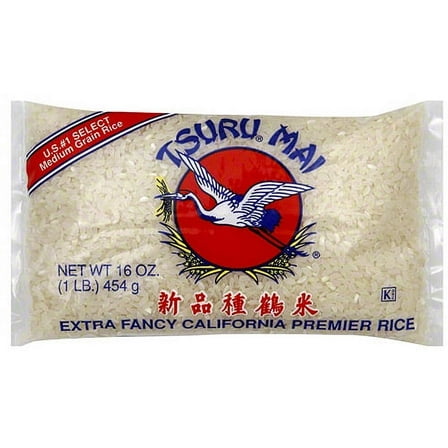 Tsuru Mai Extra Fancy California Premier Rice, 1 lb (Pack of 12)