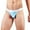 Blue, variant on Mens Silk Underwear Briefs Cool Stylish Lightweight Soft Breathable Solid Magnetic Underpant Red L
