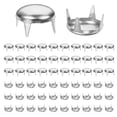 thumbnail image 1 of Remaches de Cúpula Redonda Uxcell [100pcs] - Remaches de Cúpula Redonda de 10mm, Perlas de Garra Metálica, Remaches de Púas para Manualidades de Cuero y Sombreros y Ropa - [Plata], 1 of 6
