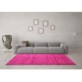 thumbnail image 3 of Ahgly Company Indoor Round Abstract Pink Contemporary Area Rugs, 7' Round, 3 of 4