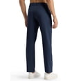 thumbnail image 3 of MIER Men's Stretch Golf Pants 30" Lightweight Classic Fit Dress Pants, Water-Resistant Casual Work Slacks, Navy, 30W x 30L, 3 of 7