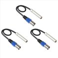 thumbnail image 1 of 3X Cable de 1/4 una XLR, Adaptador de Audio EstéReo Equilibrado de 1/4 de Pulgada Hembra una XLR Macho, Conector Macho de un Cuarto de Pulgada /TRS una XLR, 1 of 5