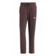 thumbnail image 1 of Pantalones de forro polar adidas Essentials de 3 rayas con dobladillo abierto, color marrón, 1 of 7