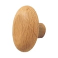 thumbnail image 1 of Perchero de madera montado en la pared, perilla para cajón de tocador, percha decorativa para bolsos, percha para abrigos, percha para toallas de oval, 1 of 9