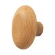thumbnail image 1 of Percha de madera para armario con gancho de madera para montar en la pared, percha decorativa rústica, percha de madera para sala de estar, hogar, oval, 1 of 9