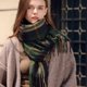 thumbnail image 5 of Bufanda a cuadros clásica británica de Navidad para mujer, chal de Cachemira de imitación cálido de doble uso, regalo de Navidad y Año Nuevo, Otoño e Invierno, 5 of 5