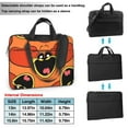 thumbnail image 2 of Zufioo Bestioles Souriantes pour Sac d'Ordinateur Portable, Sac à Bandoulière à Fermeture à Glissière pour Ordinateur, Sac Messager, Mallette, Adapté pour l'École, le Travail, les Voyages, 2 of 9
