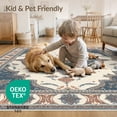 thumbnail image 4 of ODIKA Front Door Distressed Symmetrical Subtle Painterly Details Bedside Low Profile Flatwoven for Great Room, Indoor Open Concept, Large Living, 4 of 7