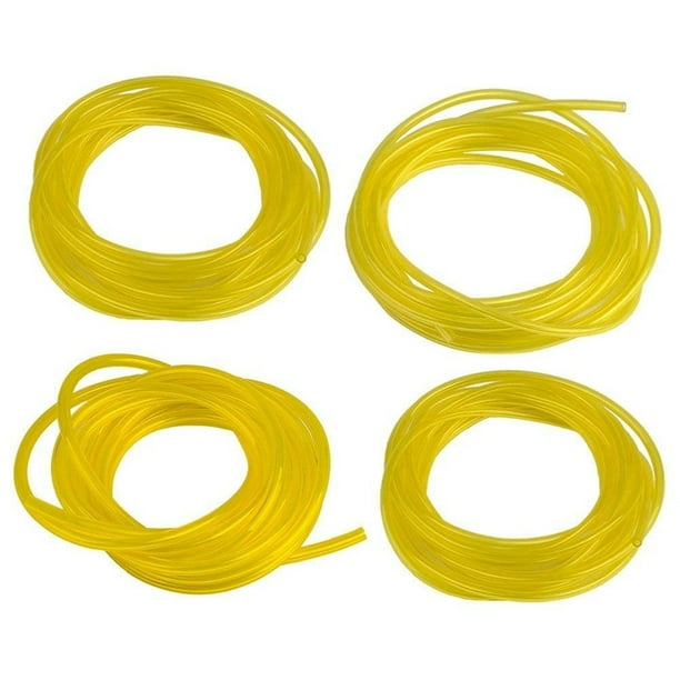 Tubo de la manguera de la línea de combustible, 4 tamaños Material de gel de sílice, para el reemplazo del sistema de combustible de la podadora de césped del motor de 2 tiempos
