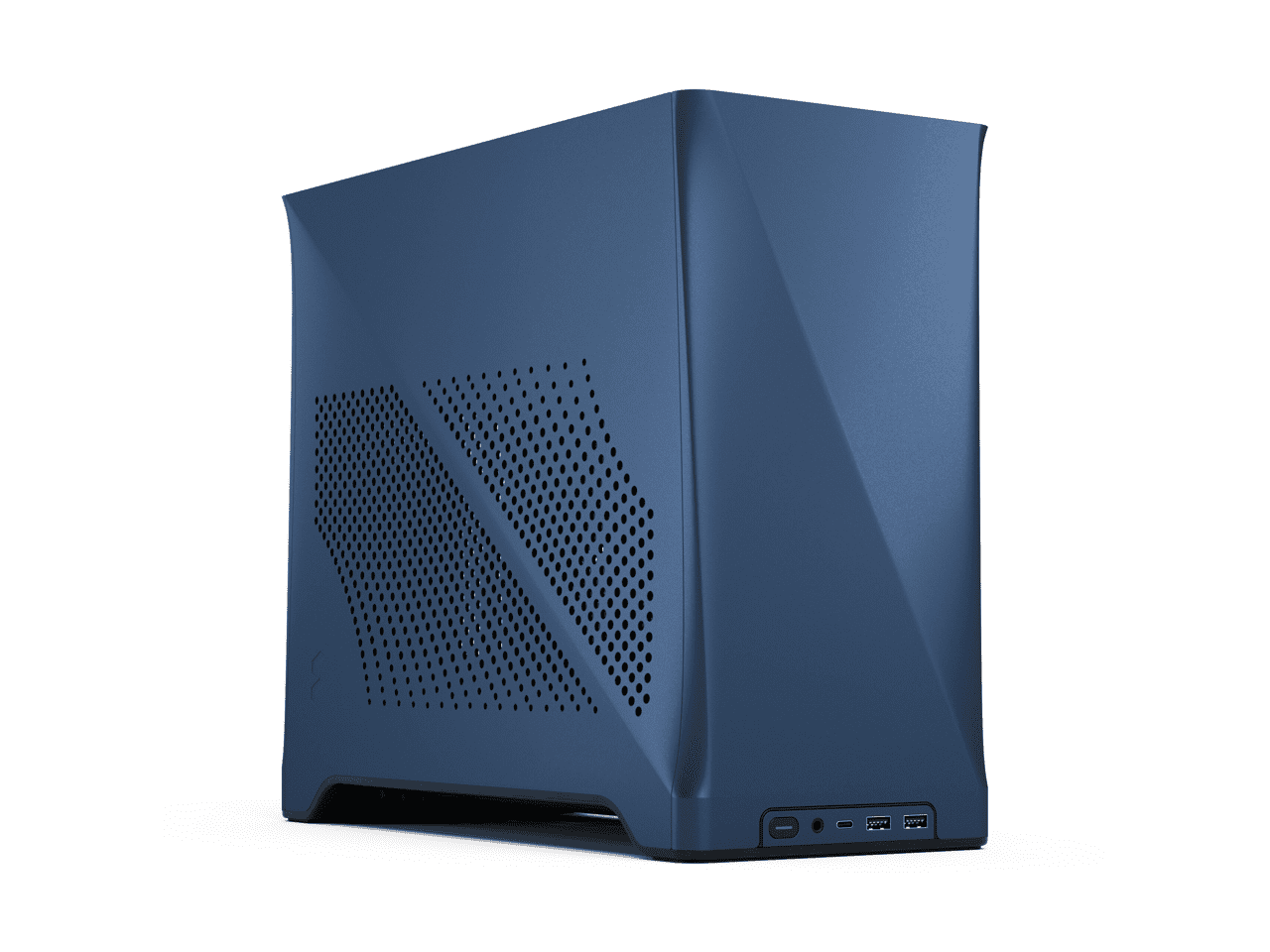 Fractal Design Era 2 Midnight Blue Anodized Aluminum/Steel Mini-ITX Compact Small Form Factor PC Case