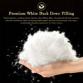 thumbnail image 5 of SONORO KATE Pinch Pleat Feather Down Comforter Queen Size, High Fill Power Soft Duvet Insert with Corner Tabs, All Season Bedding Comforter (90"x90", Black), 5 of 7