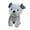 Gray, variant on Miniature Plush Dog Keychain Lovely Pug And German Shepherd Stuffed Bag Ornament For Kids And Adults