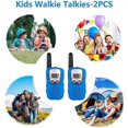 thumbnail image 5 of walkie-talkies para niños, radio bidireccional con 8 canales, pantalla LCD, linterna Vox y 10 tonos de llamada (batería no incluida)., 5 of 5