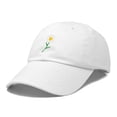 thumbnail image 4 of DALIX Daisy Flower Hat Womens Floral Baseball Cap in White, 4 of 6