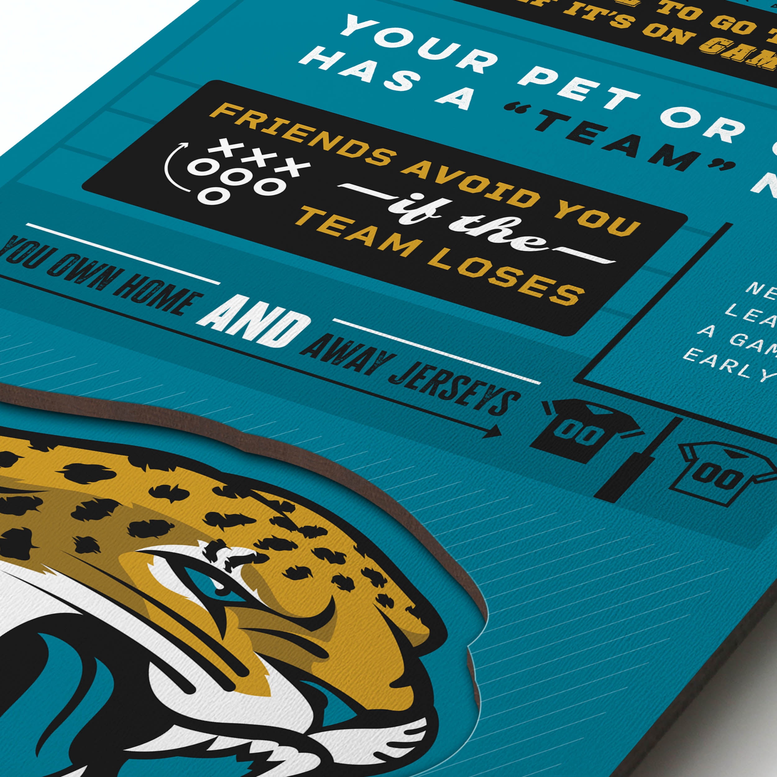 YouTheFan NFL Jacksonville Jaguars 3D Top 10 Wall Art