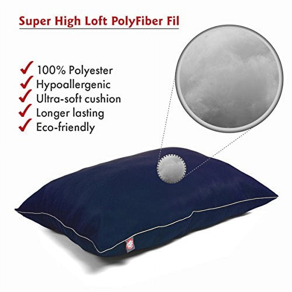 Majestic Pet Solid Color Super Value Dog Bed Machine Washable Blue Medium 28" x 35" x 7"