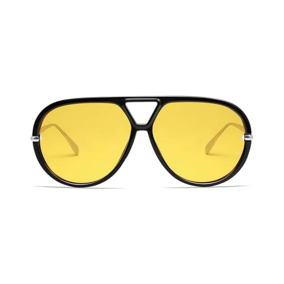 Trendy Polarized Aviator Sunglasses for Women Men Retro Oversized Round Sunglasses Vintage Shield Shades VL9798