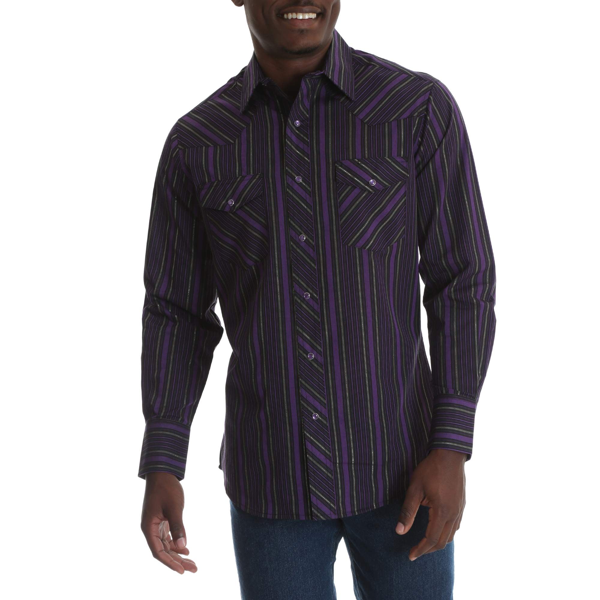 Big Men's Long Sleeve Western Shirt 