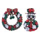 thumbnail image 1 of Broche Pin de Rhinestone Sunnimix 2pcs Árbol de Navidad Regalo y guirnalda, 1 of 5