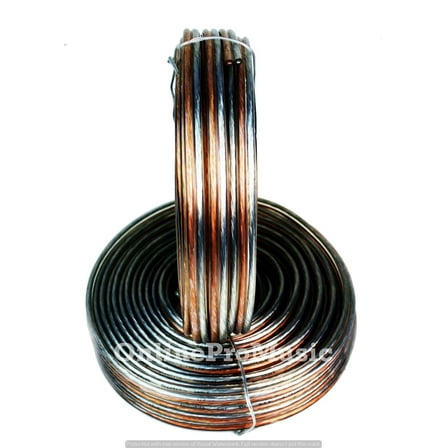 14 GA GAUGE GOLD SILVER SPEAKER WIRE HOME & CAR AUDIO , 50 FT ROLL