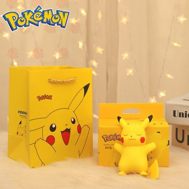 Lámpara de luz nocturna Led de Pokémon para niños, Pikachu, Anime lindo, luz suave, dormitorio, mesita de noche, decoración de habitación, juguetes, regalo