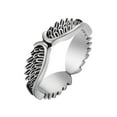 thumbnail image 2 of Fiudx Anillo de Ala Retro, Joyería de Compromiso Ajustable, Accesorio de Boda Único, Brillo Hipoalergénico, Regalo de San Valentín, Celebración de Aniversario, Prenda de Promesa Perfecta., 2 of 6