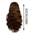 thumbnail image 2 of Fiudx Peluca Brasileña, Postizo de Aspecto Natural, Peluca Frontal de Encaje Suave y Transparente, Densidad de 180, Ideal para Fiestas, Regalo para Mujer, Diseño de Correas Ajustables., 2 of 7