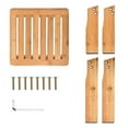 thumbnail image 3 of ToiletTree Products Bamboo Shower Seat Bench with Storage Shelf & Footstool, 3 of 11