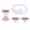 Pink, variant on BIMZUC Women Travel Mini Shaving Kit 6 Layer Manual Razor Portable Non Slip Foldable Handle Pink 3 Refills Storage Box Compact Shaver For Sensitive Skin 12.6 Inches / 32 CM