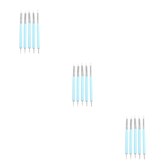 Toystoory 5 Pcs Dotting Tools Set Household Brushes Multipurpose Tool Performance Art Stable Embossing Accessories Craftsmanship Silicone Type1 NO1
