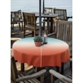 thumbnail image 2 of Outdoor Tablecloth with Umbrella Hole for Patio/Picnic/Party/Camping, Red Teal Ombre Waterproof Table Cloth Round Cover Washable, Contemporary Abstract Gradient (Dia 54"), 2 of 8