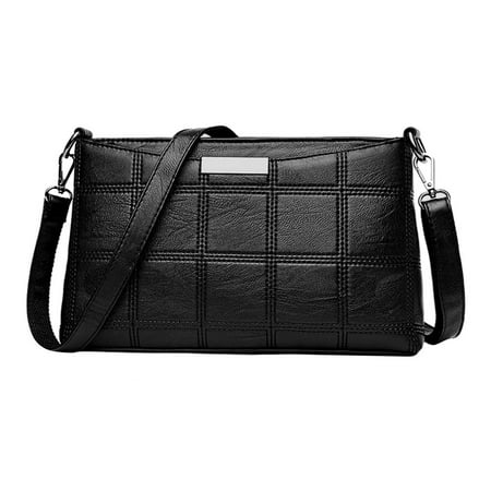 Yiwula - YIWULA Women Handbag Leather Plaid Messenger Bag Shoulder ...