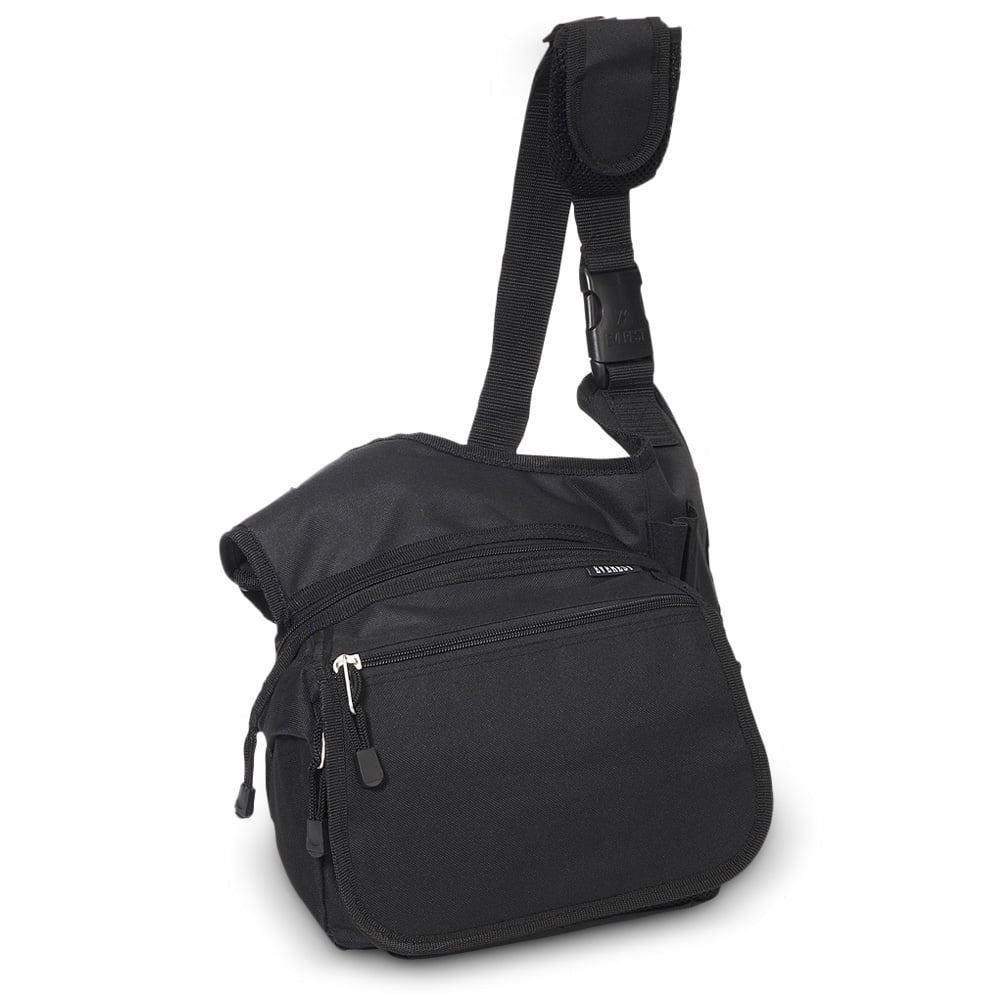 Everest Unisex Messenger Bag Medium Black