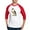 Red/White, variant on CafePress - Peregrine Falcon Bird Baseball Jersey - Cotton Baseball Jersey, 3/4 Raglan Sleeve Shirt
