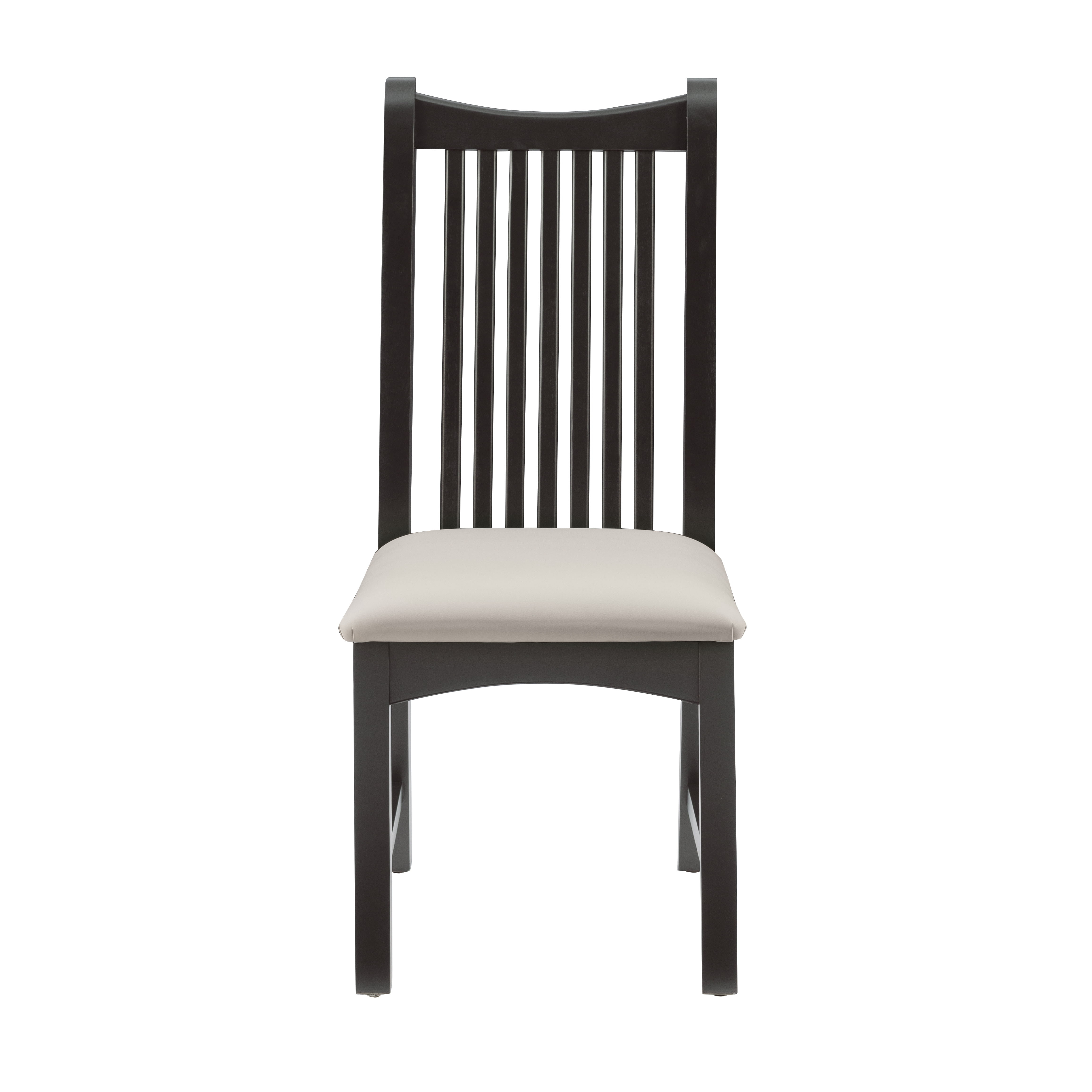 Linon Stanton Dining Chair, Set of 2, Black/Silver