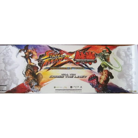 Street Fighter X Tekken Video Game 2012 Capcom 10x30 poster