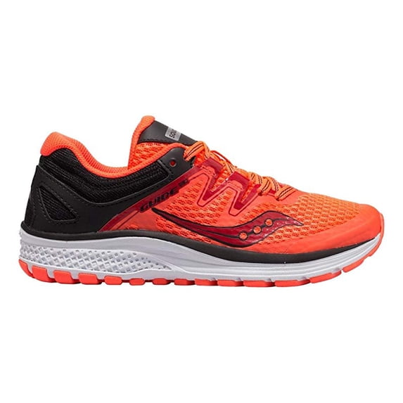 Saucony Boy's Guide ISO, ViziRed/Black, 2.5 M US Big Kid