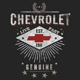 thumbnail image 2 of Tee Luv Chevrolet Live Fast Retro Car Logo Shirt (Men's) (M), 2 of 6
