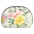 thumbnail image 7 of YFYANG 2 Piece Women's Portable Makeup Bags, Vintage Floral Texture Clutch Travel Toilet Bags Cosmetic Organizer, 7 of 7