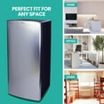 thumbnail image 2 of Koolatron 6.2 cu ft Stainless Steel Compact Fridge with Freezer, Mini Fridge with Large Capacity, Silver, 2 of 7