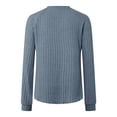 thumbnail image 4 of Kogui Chandails pour Femmes Automne 2025 Mode Automne 2025 pour Femmes Chandails à Blocs de Couleur Légers à Rayures Col Ras du Cou d'Hiver Tendance Chandails à Enfiler Hauts (Bleu,P), 4 of 5